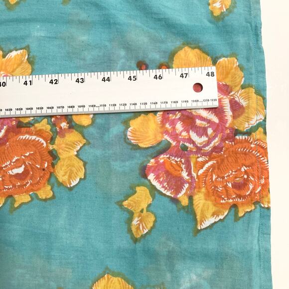 LISA CORTI Milano Dress S Floral Green Pink Gold-Button Henley Long-Sleeve”Kurta - Picture 14 of 15